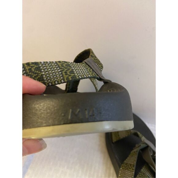 Chaco sandals mens 14 green‎ straps
